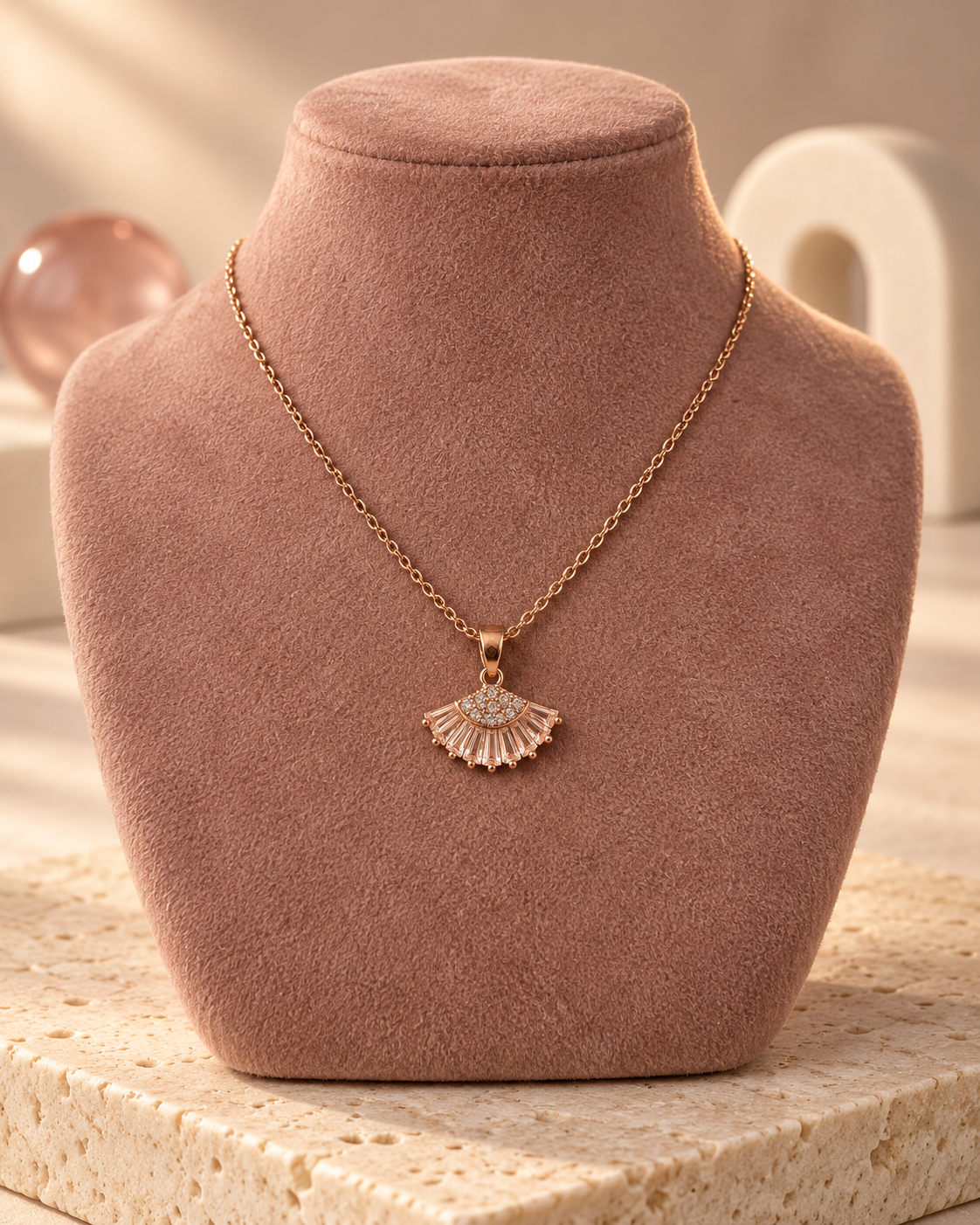 Baguette Fan Pendant