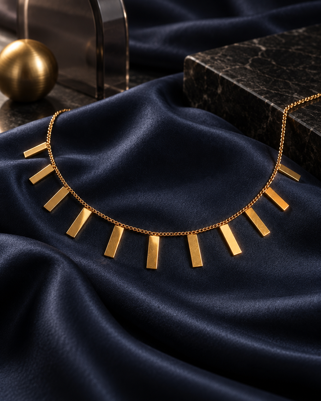 Aura Bar Fringe Choker