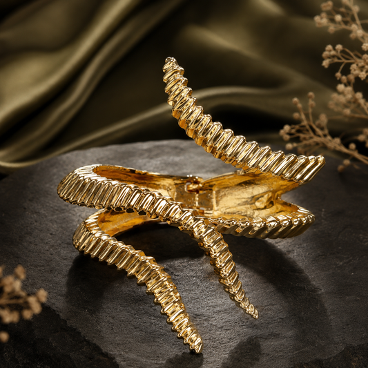 Aurelia Sculpted Gold Cuff