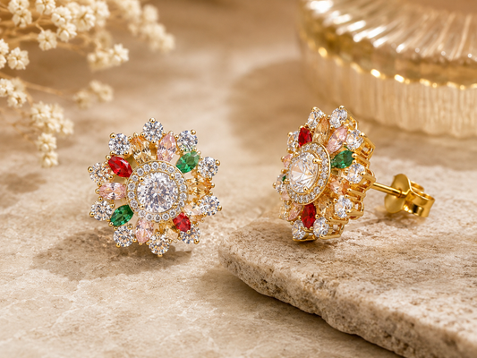 Aurelia Festive Blossom Studs