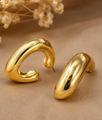 Ziya Bold Dome Earrings