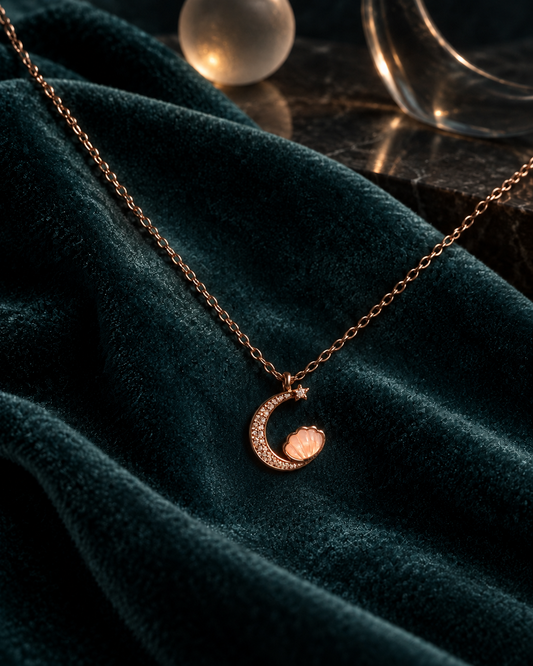 Lumina Crescent Charm