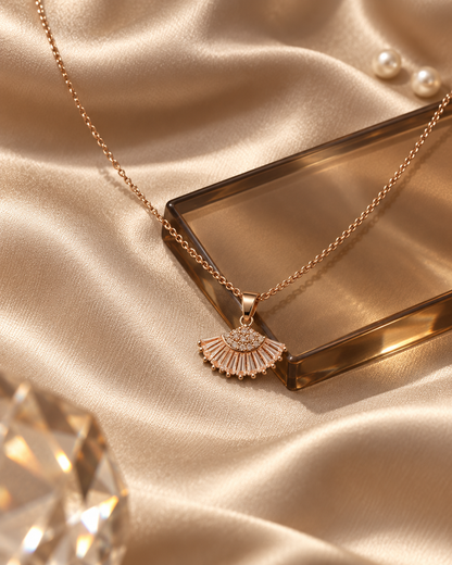 Baguette Fan Pendant