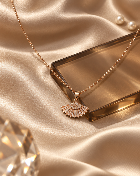 Baguette Fan Pendant