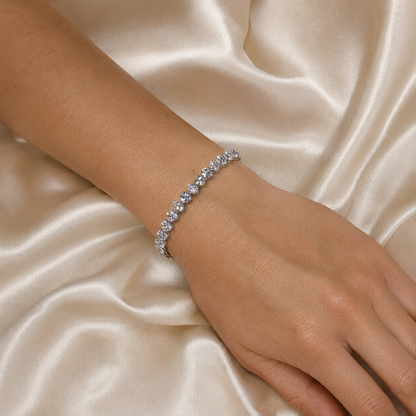 Elara Pear-Cut Tennis Bracelet