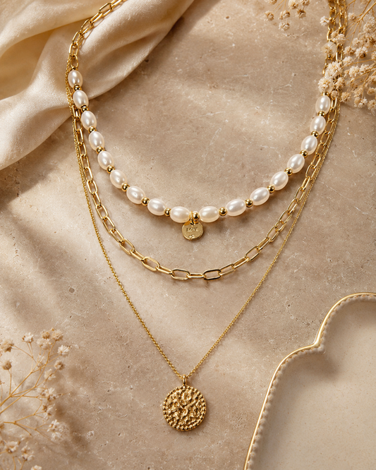 Love Pearl Layered Necklace