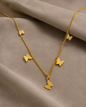 Golden Butterfly Charm Necklace