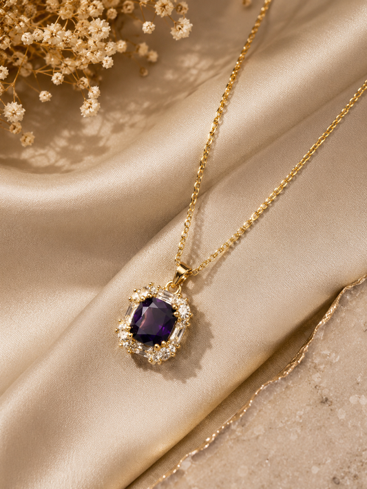 Noir Luxe AD Pendant Necklace
