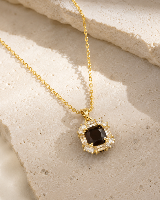 Noir Luxe AD Pendant Necklace