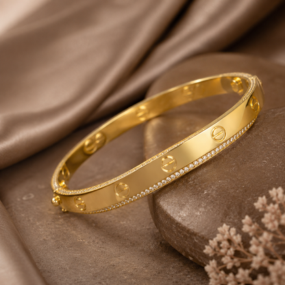 Celeste Screw Motif Bangle