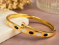 Noir Spark Gold Bangle