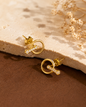 Ziya Circle Spark Stud Earrings