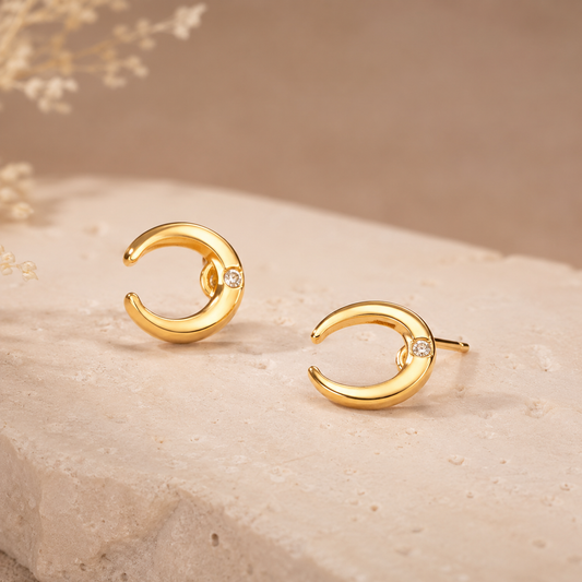 Luna Glow American Diamond Studs