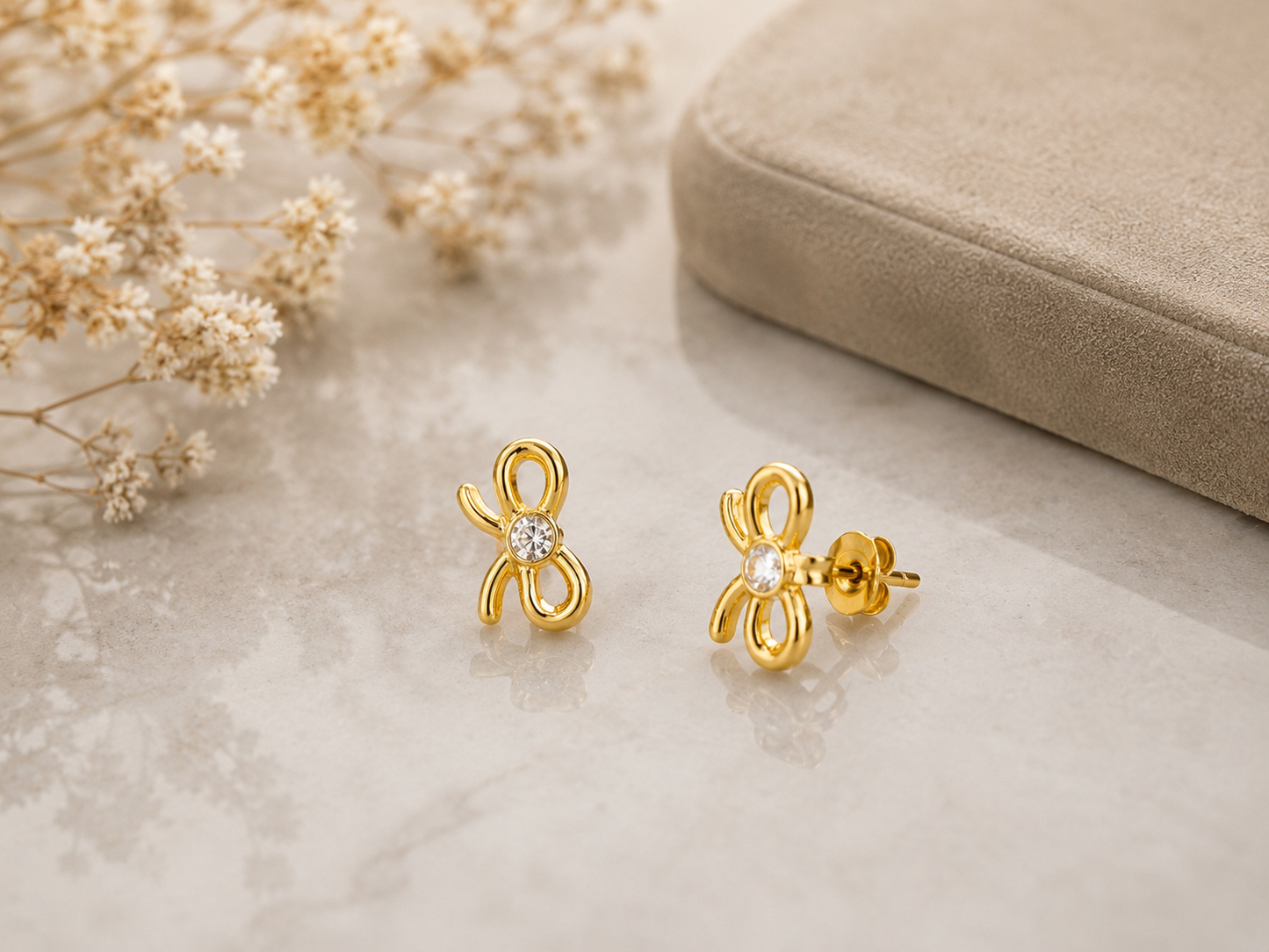 Bow Spark American Diamond Studs