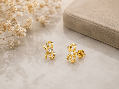 Bow Spark American Diamond Studs