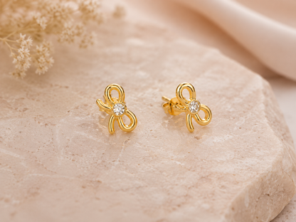 Bow Spark American Diamond Studs