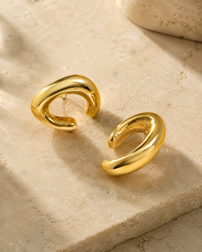 Luxe Molten Gold Earrings