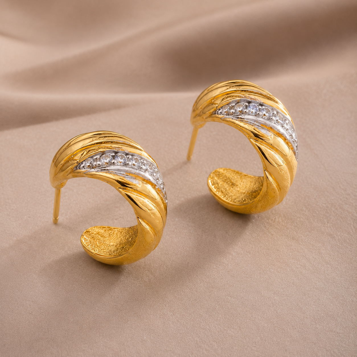 Aurelia American Diamond Hoops