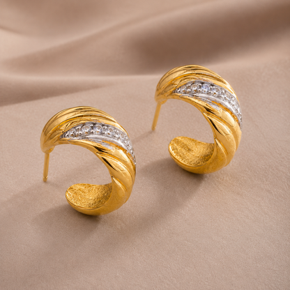 Aurelia American Diamond Hoops