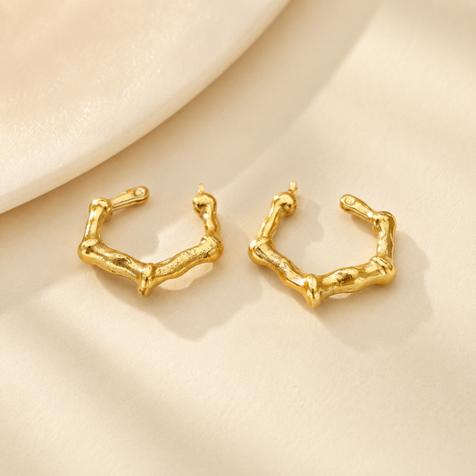 Ziya Bamboo Luxe Hoops