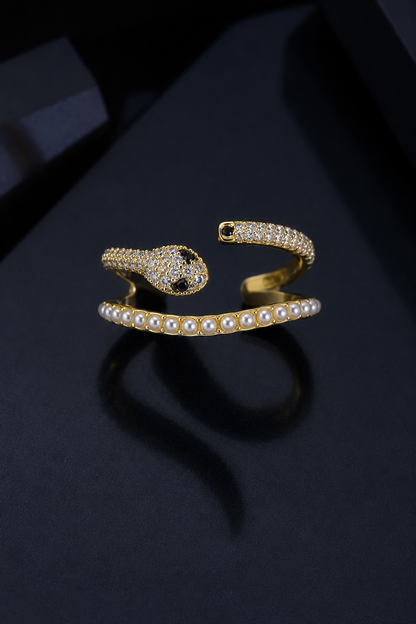 Serpent Glow Cuff Ring