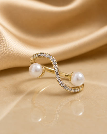 Ziya Pearl Flow Ring