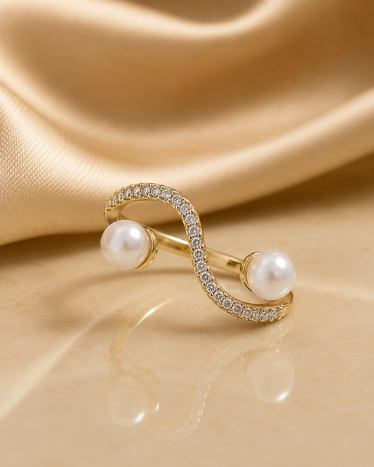 Ziya Pearl Flow Ring