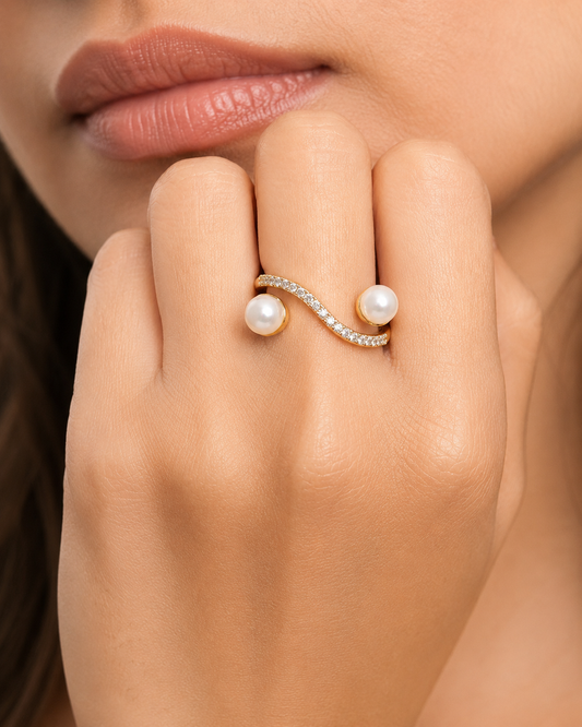 Ziya Pearl Flow Ring