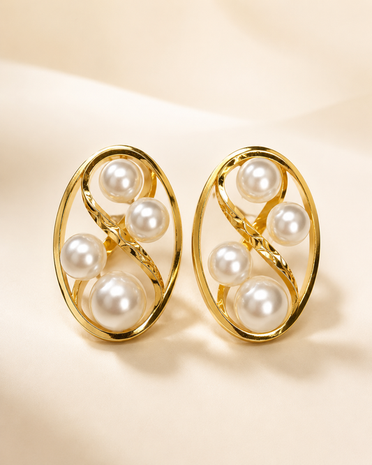 Pearl Orbit Earrings