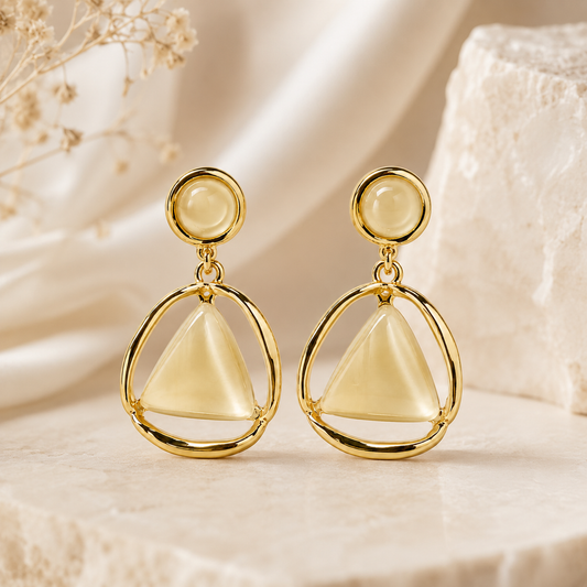 Ivory Prism Drop Earrings