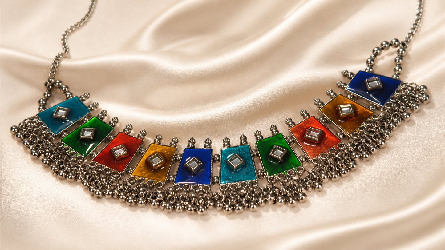 Colour Block Necklace