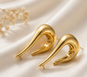Ziya Liquid Gold Statement Earrings