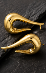 Ziya Liquid Gold Statement Earrings