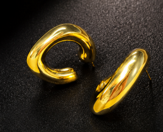 Luxe Molten Gold Earrings