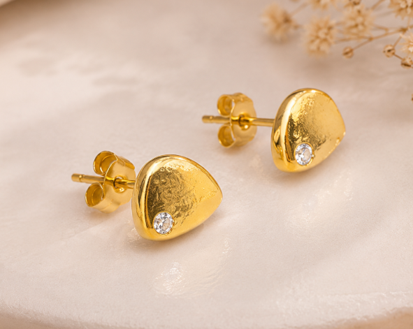 Ziya Minimal Drop Studs