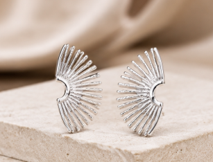 Ziya Radiant Fan Earrings