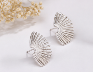 Ziya Radiant Fan Earrings