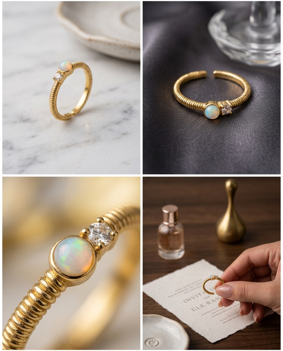 Ophelia Opal Duo Ring