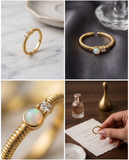 Ophelia Opal Duo Ring