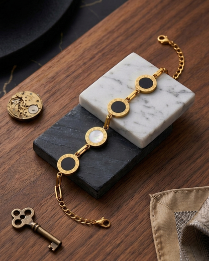 Lunara Pearl Orbit Halo Bracelet
