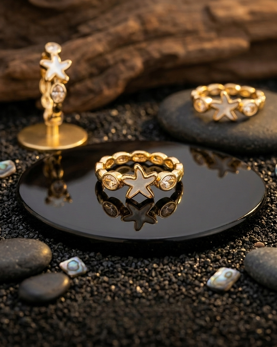 Maris Pearl Starfish Ring